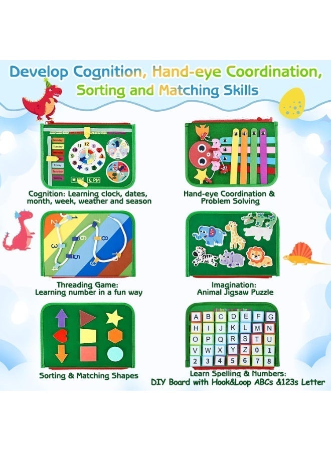 Fyliz Montessori Sensory Busy Board for 1-4 Year Old Toddlers - Educational Learning Toy to Develop Fine Motor Skills Preschool Activity Toy - Image 3